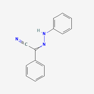 molecular formula C14H11N3 B14658560 Phenyl(2-phenylhydrazinylidene)acetonitrile CAS No. 41783-79-3
