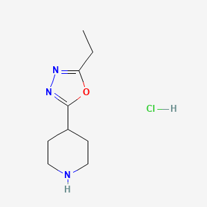 4-(5-Ethyl-1,3,4-oxadiazol-2-yl)piperidine hydrochloride