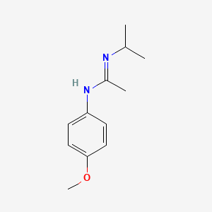 molecular formula C12H18N2O B14658629 N-(4-methoxyphenyl)-N'-propan-2-ylethanimidamide CAS No. 42717-34-0