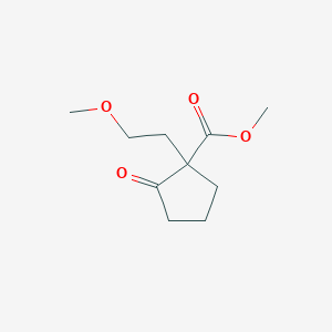 molecular formula C10H16O4 B14658642 Methyl 1-(2-methoxyethyl)-2-oxocyclopentane-1-carboxylate CAS No. 52487-90-8