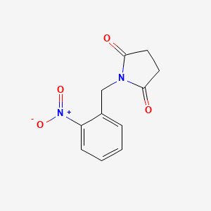 molecular formula C11H10N2O4 B14658653 1-(2-Nitrobenzyl)pyrrolidine-2,5-dione CAS No. 39101-27-4