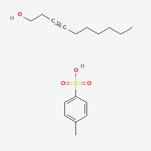 molecular formula C17H26O4S B14658664 Dec-3-yn-1-ol;4-methylbenzenesulfonic acid CAS No. 51721-40-5