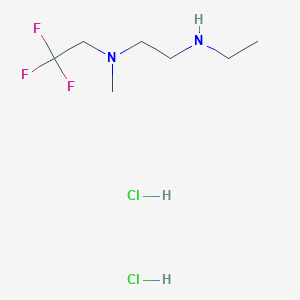 [2-(Ethylamino)ethyl](methyl)(2,2,2-trifluoroethyl)amine dihydrochloride