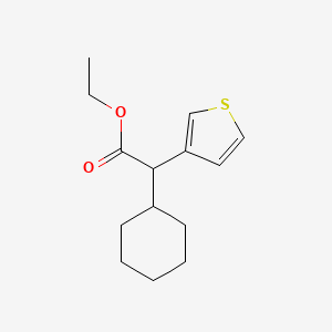 molecular formula C14H20O2S B14658703 Ethyl cyclohexyl-3-thienylacetate CAS No. 51536-25-5