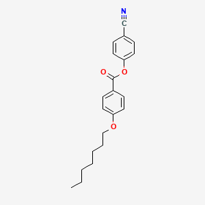 molecular formula C21H23NO3 B14658710 4-Cyanophenyl 4-(heptyloxy)benzoate CAS No. 50793-88-9