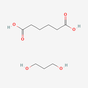 molecular formula C9H18O6 B14658801 Hexanedioic acid;propane-1,3-diol CAS No. 39281-13-5