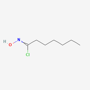 molecular formula C7H14ClNO B14658814 N-Hydroxyheptanimidoyl chloride CAS No. 50597-79-0