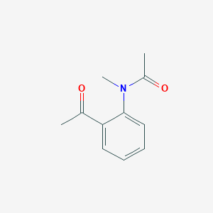 molecular formula C11H13NO2 B14658817 Acetamide, N-(2-acetylphenyl)-N-methyl- CAS No. 39581-33-4