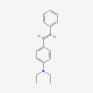 molecular formula C18H21N B14658871 Diethylamino stilbene CAS No. 40193-47-3