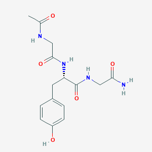 molecular formula C15H20N4O5 B14658916 N-Acetylglycyl-L-tyrosylglycinamide CAS No. 52134-68-6
