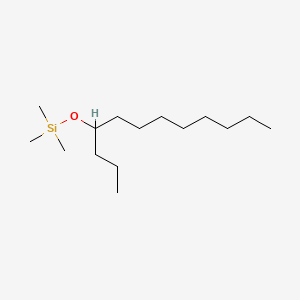 molecular formula C15H34OSi B14658928 4-Trimethylsilyloxydodecane CAS No. 39789-28-1