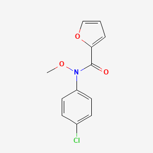 molecular formula C12H10ClNO3 B14658938 N-(4-Chlorophenyl)-N-methoxyfuran-2-carboxamide CAS No. 51639-77-1