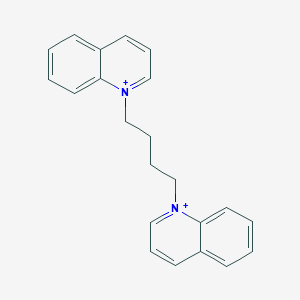 molecular formula C22H22N2+2 B14658961 Quinolinium, 1,1'-(1,4-butanediyl)bis- CAS No. 47355-68-0