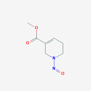 molecular formula C7H10N2O3 B014659 N-亚硝基古瓦可林 CAS No. 55557-02-3