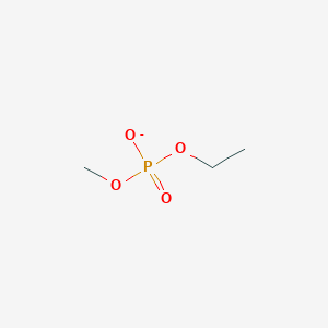 molecular formula C3H8O4P- B14659028 Ethyl methyl phosphate CAS No. 44636-58-0
