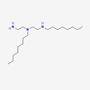 molecular formula C20H45N3 B14659060 N-(2-Aminoethyl)-N,N'-dioctylethylenediamine CAS No. 51637-95-7