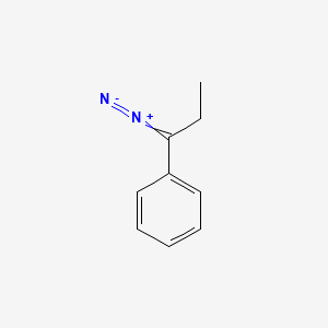 molecular formula C9H10N2 B14659113 Benzene, (1-diazopropyl)- CAS No. 52686-70-1