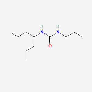 molecular formula C11H24N2O B14659175 Urea, 1-(4-heptyl)-3-propyl- CAS No. 40755-05-3
