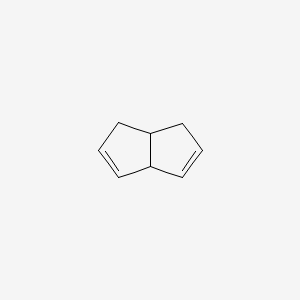 molecular formula C8H10 B14659182 Bicyclo(3.3.0)octa-2,7-diene CAS No. 41164-14-1