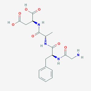molecular formula C18H24N4O7 B146592 Gly-L-Phe-L-Ala-L-Asp-OH CAS No. 134562-79-1