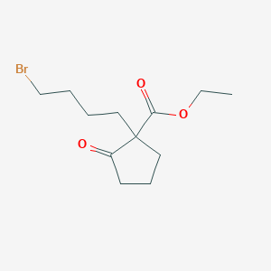 molecular formula C12H19BrO3 B14659230 Ethyl 1-(4-bromobutyl)-2-oxocyclopentane-1-carboxylate CAS No. 50418-60-5
