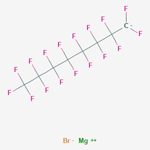 molecular formula C8BrF17Mg B14659239 magnesium;1,1,1,2,2,3,3,4,4,5,5,6,6,7,7,8,8-heptadecafluorooctane;bromide CAS No. 51300-88-0
