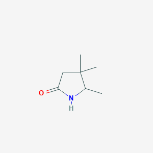 molecular formula C7H13NO B1465924 4,4,5-Trimethylpyrrolidin-2-one CAS No. 23461-70-3