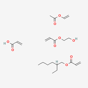 molecular formula C23H38O9 B14659249 Ethenyl acetate;2-ethylhexyl prop-2-enoate;2-hydroxyethyl prop-2-enoate;prop-2-enoic acid CAS No. 50862-46-9