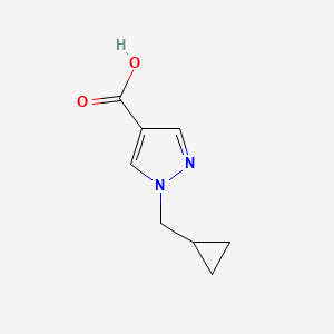 molecular formula C8H10N2O2 B1465926 1-(Cyclopropylmethyl)-1H-pyrazole-4-carboxylic acid CAS No. 1103427-25-3