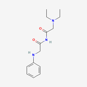 molecular formula C14H21N3O2 B14659275 Glycinamide, N,N-diethylglycyl-N-phenyl- CAS No. 50333-28-3