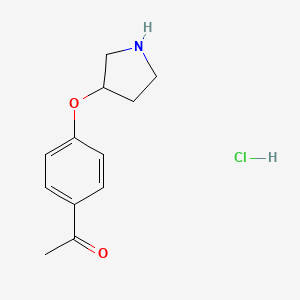 1-[4-(3-Pyrrolidinyloxy)phenyl]-1-ethanone hydrochloride