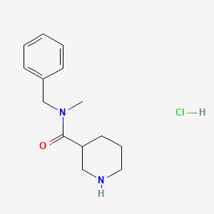 molecular formula C14H21ClN2O B1465939 N-Benzyl-N-methyl-3-piperidinecarboxamide hydrochloride CAS No. 1220039-06-4