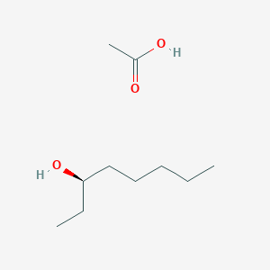 molecular formula C10H22O3 B14659425 acetic acid;(3R)-octan-3-ol CAS No. 50498-93-6