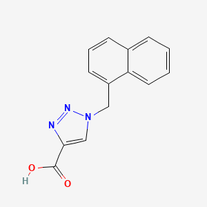 1-(Naphthalen-1-ylmethyl)-1H-1,2,3-triazole-4-carboxylic acid