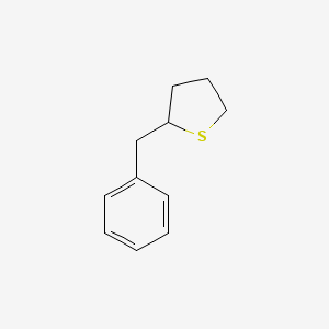 molecular formula C11H14S B14659493 Thiophene, tetrahydro-2-(phenylmethyl)- CAS No. 51707-45-0