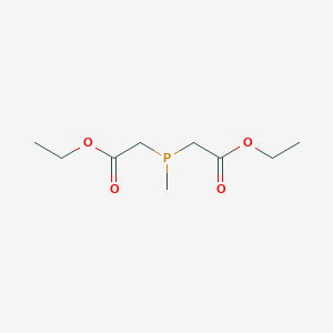 molecular formula C9H17O4P B14659520 Diethyl 2,2'-(methylphosphanediyl)diacetate CAS No. 38080-05-6