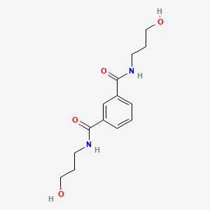 molecular formula C14H20N2O4 B14659531 N~1~,N~3~-Bis(3-hydroxypropyl)benzene-1,3-dicarboxamide CAS No. 42089-95-2
