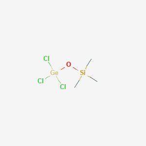 molecular formula C3H9Cl3GeOSi B14659536 Trimethyl[(trichlorogermyl)oxy]silane CAS No. 37127-58-5