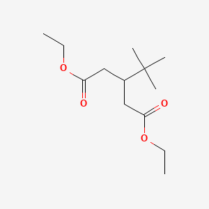 molecular formula C13H24O4 B14659579 Pentanedioic acid, 3-(1,1-dimethylethyl)-, diethyl ester CAS No. 50635-64-8