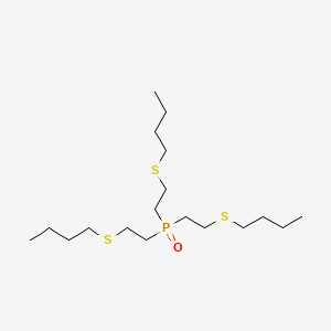 molecular formula C18H39OPS3 B14659595 Tris[2-(butylsulfanyl)ethyl](oxo)-lambda~5~-phosphane CAS No. 37753-38-1