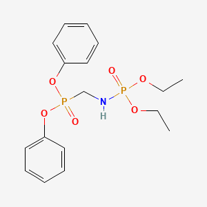 molecular formula C17H23NO6P2 B14659695 Diphenyl {[(diethoxyphosphoryl)amino]methyl}phosphonate CAS No. 52089-41-5