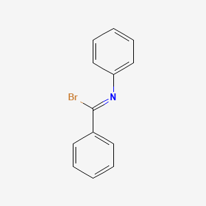 molecular formula C13H10BrN B14659719 N-Phenylbenzenecarboximidoyl bromide CAS No. 40168-06-7