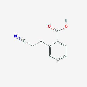 molecular formula C10H9NO2 B14659729 2-(2-Cyanoethyl)benzoic acid CAS No. 51908-28-2