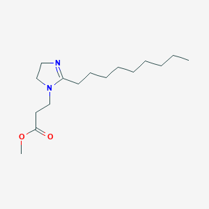 molecular formula C16H30N2O2 B14659739 Methyl 3-(2-nonyl-4,5-dihydro-1H-imidazol-1-yl)propanoate CAS No. 51833-18-2