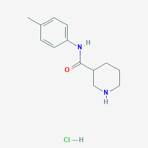 molecular formula C13H19ClN2O B1465974 N-(4-Methylphenyl)-3-piperidinecarboxamide hydrochloride CAS No. 599184-26-6