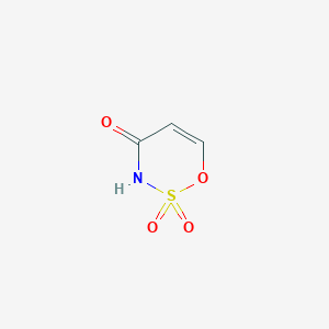 molecular formula C3H3NO4S B14659757 1,2,3-Oxathiazin-4(3H)-one, 2,2-dioxide CAS No. 51299-07-1