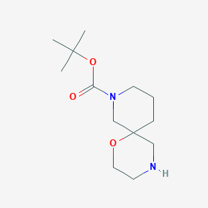 molecular formula C13H24N2O3 B1465977 Tert-butyl 1-oxa-4,8-diazaspiro[5.5]undecane-8-carboxylate CAS No. 1160247-05-1
