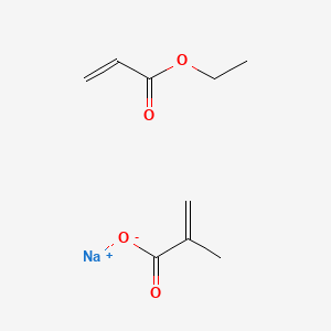 molecular formula C9H13NaO4 B14659799 Sodium;ethyl prop-2-enoate;2-methylprop-2-enoate CAS No. 41487-53-0
