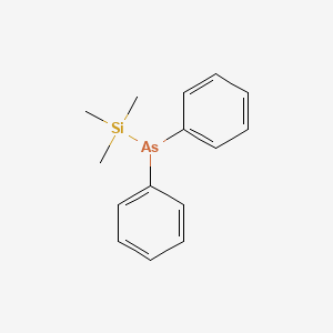 molecular formula C15H19AsSi B14659842 Arsine, diphenyl(trimethylsilyl)- CAS No. 38003-95-1