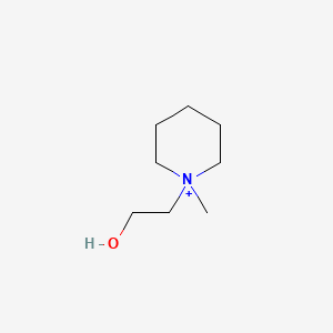 molecular formula C8H18NO+ B14659859 Piperidinium, 1-(2-hydroxyethyl)-1-methyl- CAS No. 45733-02-6